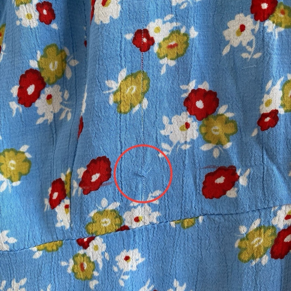 Faithfull The Brand Blue Erin Ditsy Floral Print Midi Dress Size 4 (Small) - Picture 12 of 12